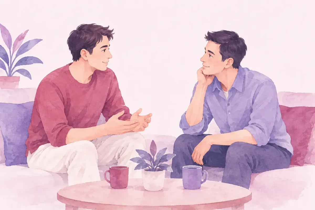 ภาพประกอบ: คบกันแต่ไม่อยู่ด้วยกัน คู่เกย์ควรคุยเรื่องอะไรบ้าง (3/3)