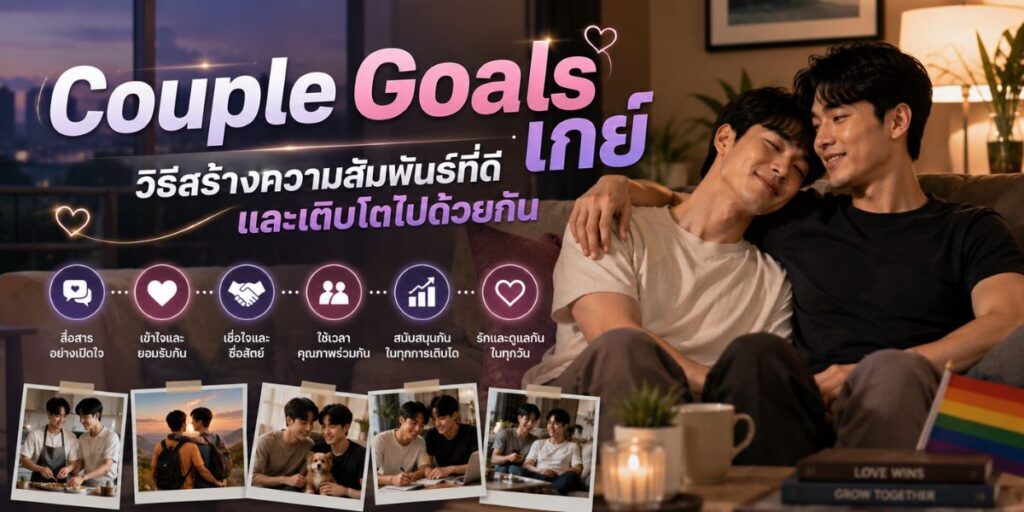 Couple Goals เกย์ วิธีสร้างความสัมพันธ์ที่ดีและเติบโตไปด้วยกัน